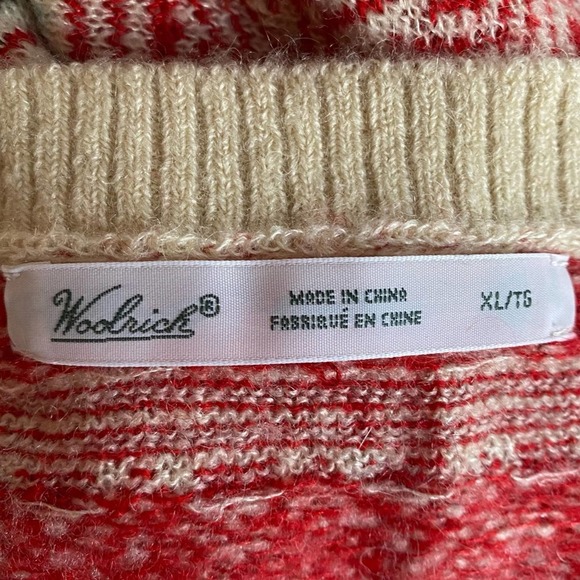Woolrich Winking Owls Sweater Fair Isle Mohair Slouchy Women Extra Large - Picture 2 of 7